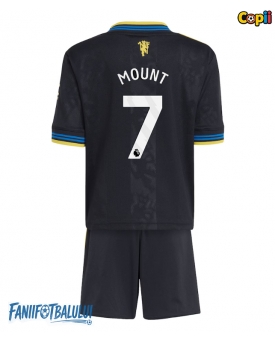 Manchester United Mason Mount #7 Echipament de Fotbal Replică 2025-26 Copii Treilea (+ Șorturi)